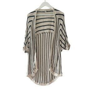 American Eagle Striped Knit Long Slouchy Cardigan Sz M
